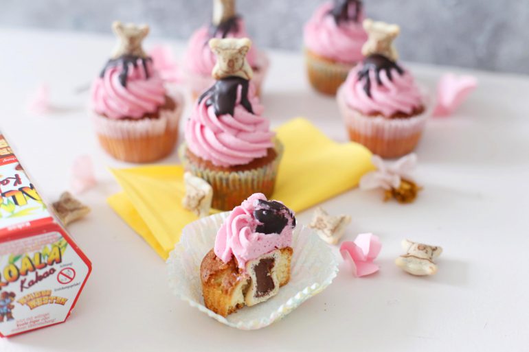 Cupcakes mit Erdbeer Topping
