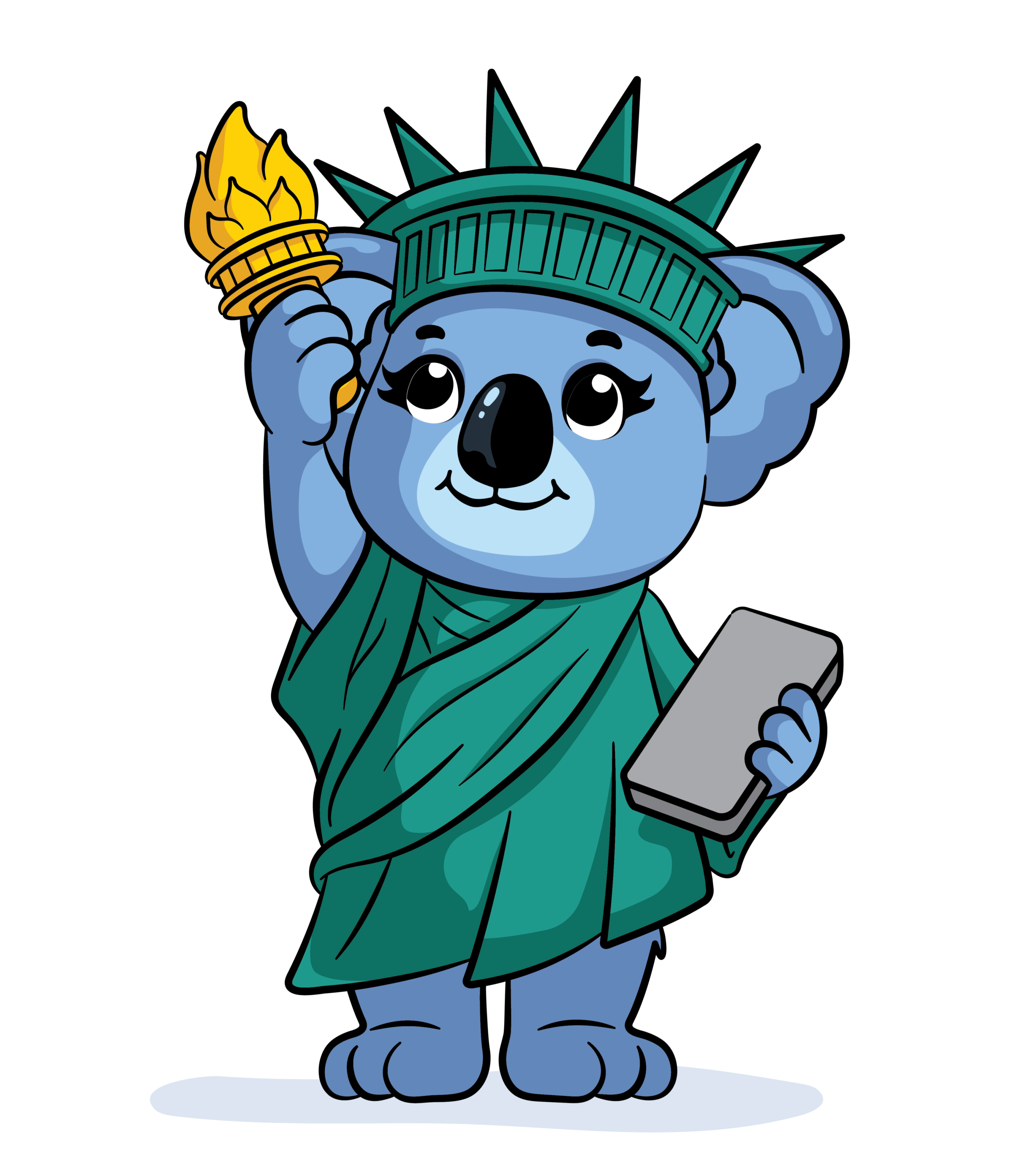 Koalas 2D character art_Amy Amerika